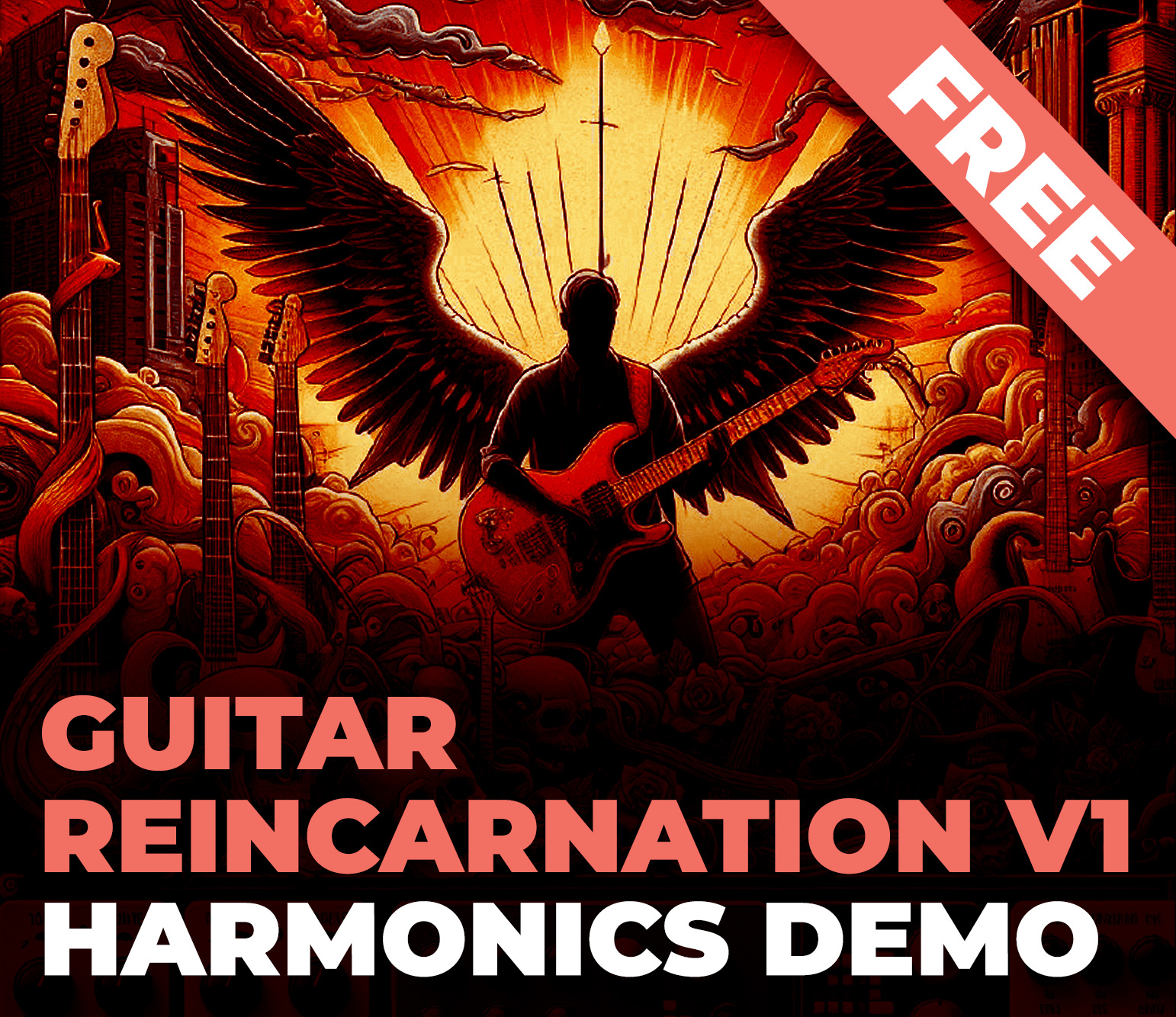 Tone Sharp - Guitar Reincarnation v1 - Harmonics Demo - Free Pack