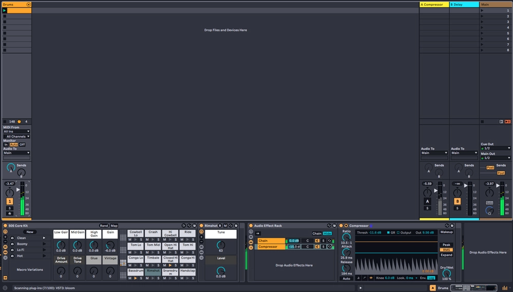 Ableton Parallel Compression Setup
