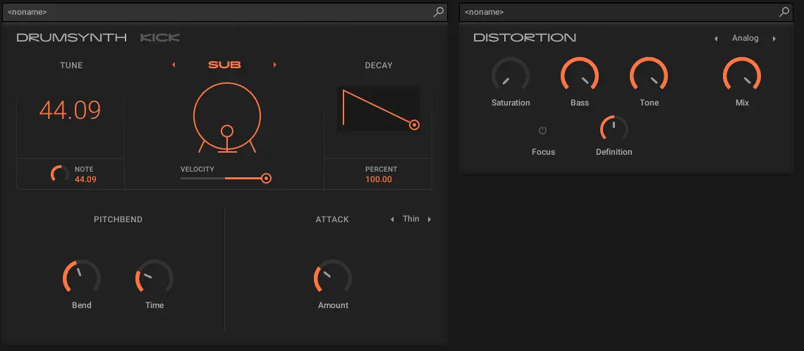 Subby Kick Parameters