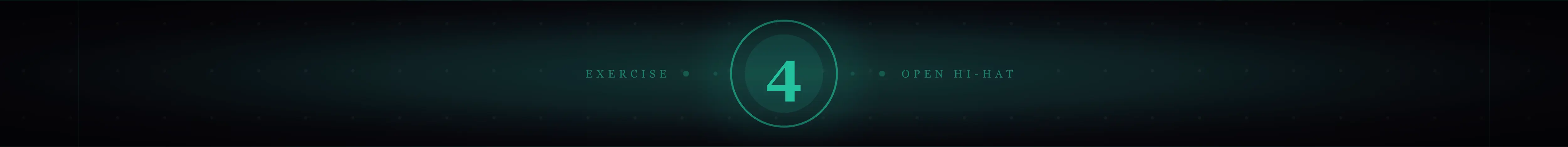 Open and closed hi-hat groove variation exercise