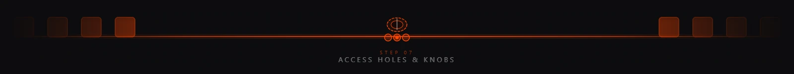 Adding Cutouts for Access and Knobs