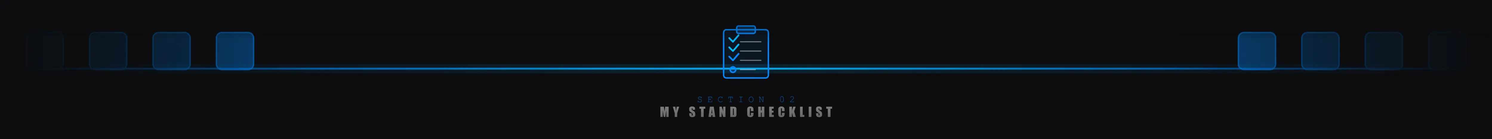 Stand checklist section