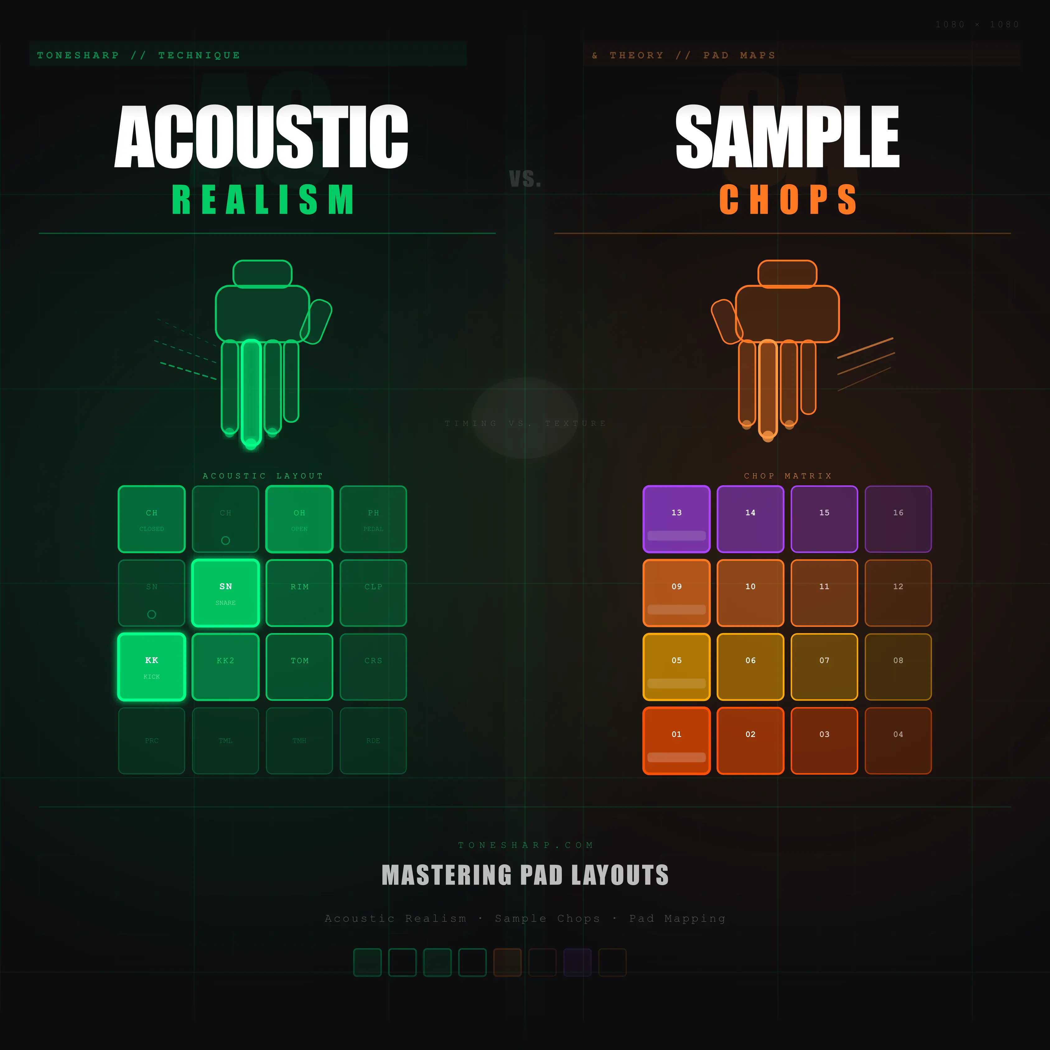 The Definitive Guide to Finger Drumming Pad Layouts: Acoustic Realism vs. Sample Chops