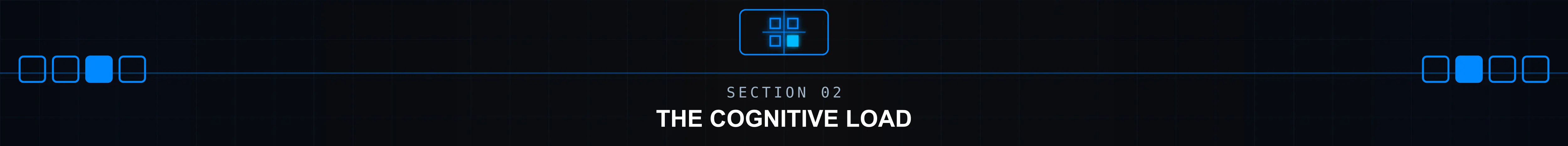 Section separator - cognitive load and the working memory bottleneck on a pad grid