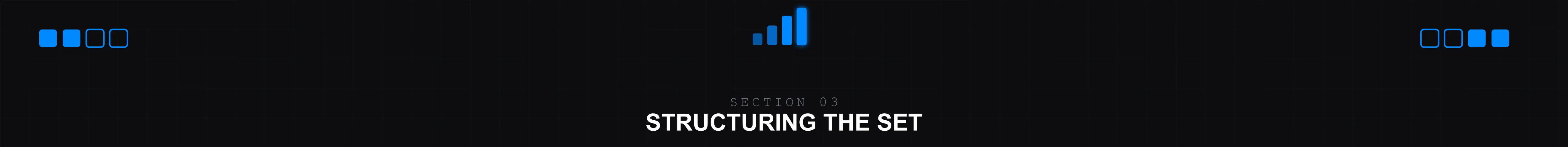 Section separator - structuring a live finger drumming set with loops grooves fills and breakdowns