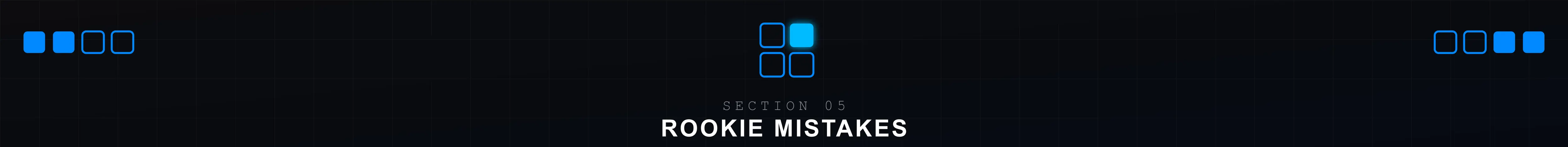 Section separator - common mistakes in a finger drumming battle routine