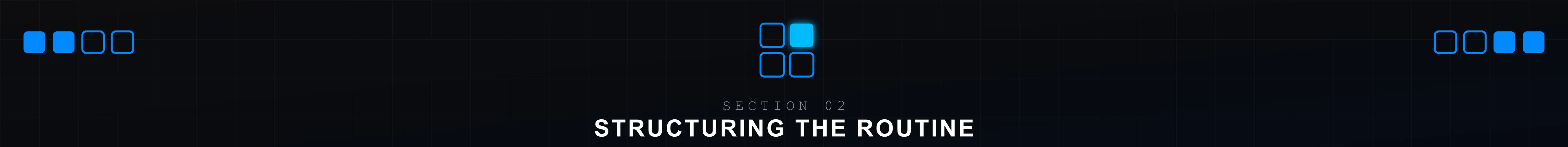 Section separator - structuring a two minute battle routine arc