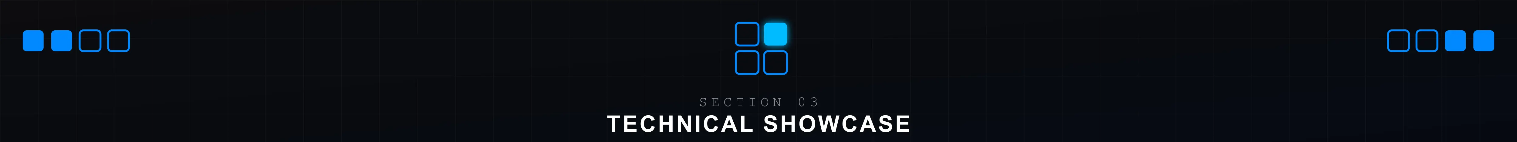 Section separator - the technical showcase section of a finger drumming battle routine